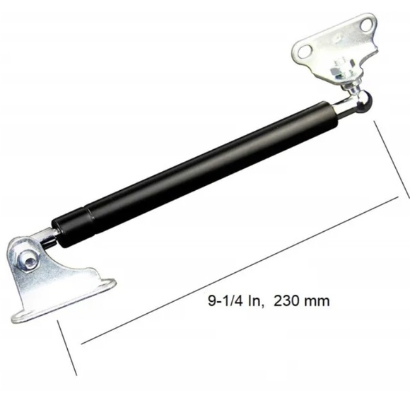 2x Gas Springs Lift Support w/ L-type Mounts Prop Strut Shocks Tool Box Top Lid - Picture 3 of 11